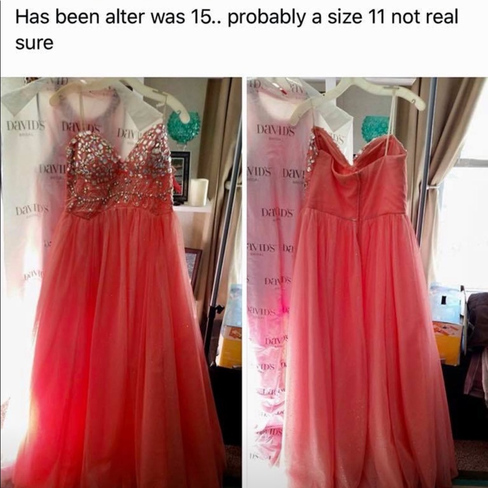 Strapless prom dress